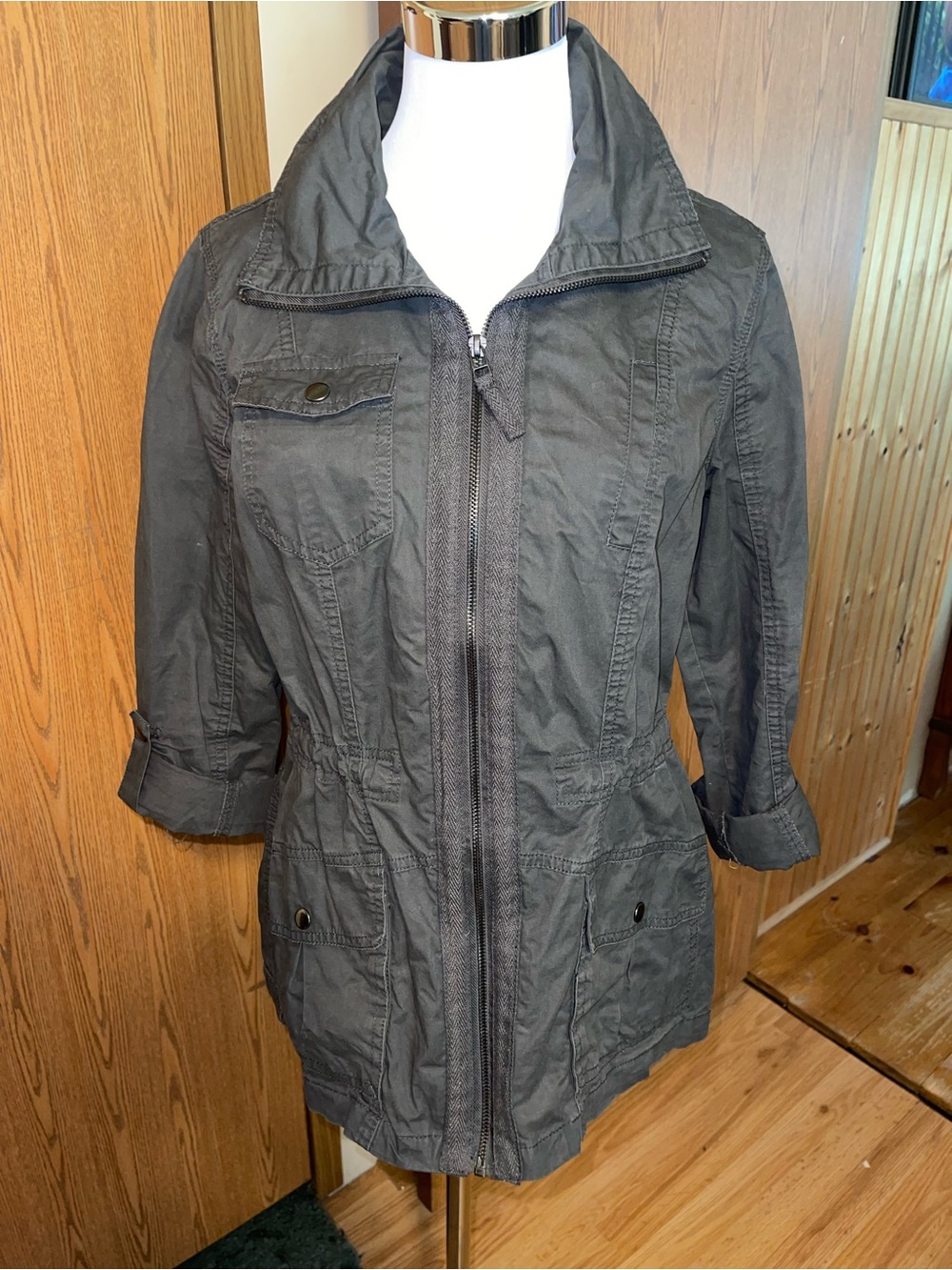 Ashley By 26 International Dark Gray Utility Jacket